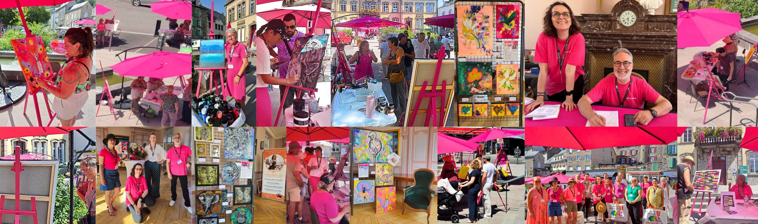 bannière art en cantal 2025 murat artistes et organisateurs couleur fuchsia